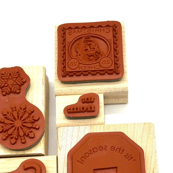 Stampin' Up! Christmas Punch Rubber Stamps Holiday Gift Tag (7) - Picture 10 of 14